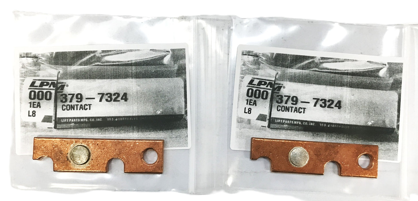 LPM Forklift Copper Silver Contact 379-7324 [Lot of 2] NOS