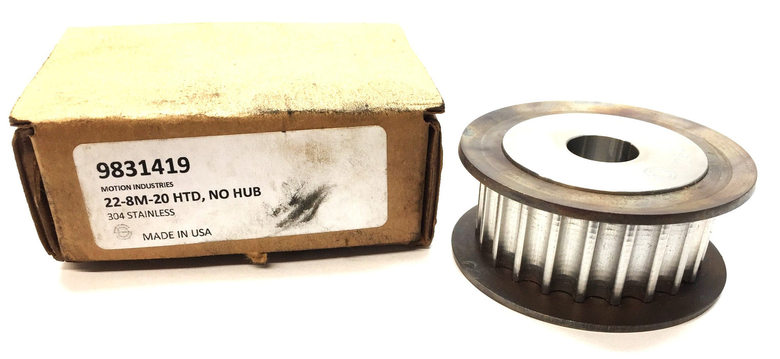 Motion Industries Sprocket Pulley 9831419 L29Z (22-8M-20 HTD) No Hub NOS