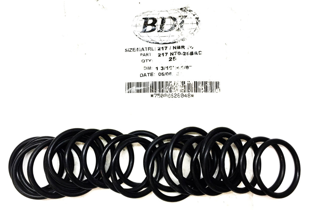 BDI 217 NBR 70 1-3/16"x 1/8" O-Ring Pack (23pcs) 217 N70-25BAG NOS