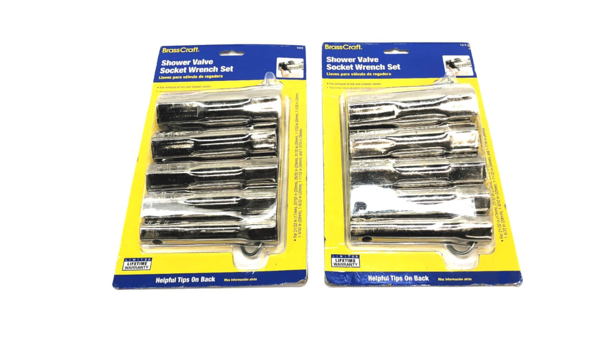 BrassCraft Shower Valve Socket Wrench Set T415 [Lot of 2] NOS