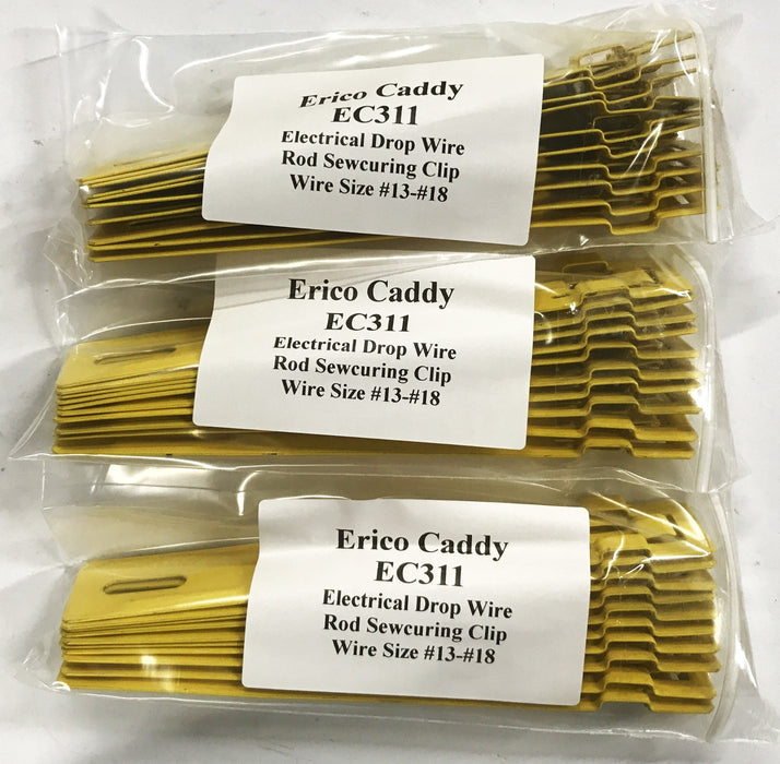 Erico Caddy Electrical Drop Wire Rod Securing Clip EC311 [Lot of 30] NOS