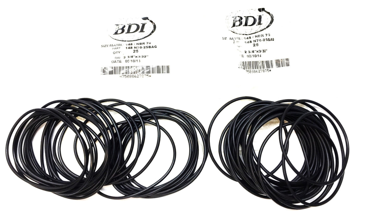 BDI 148 NBR 70 2-3/4"x 3/32" O-Ring Pack (47pcs) 148 N70-25BAG NOS