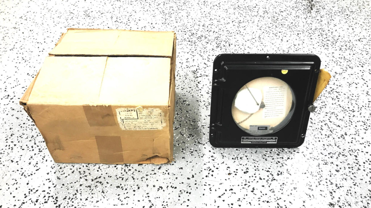 Sangamo Lincoln Graphic Wattmeter 1-40749  NOS