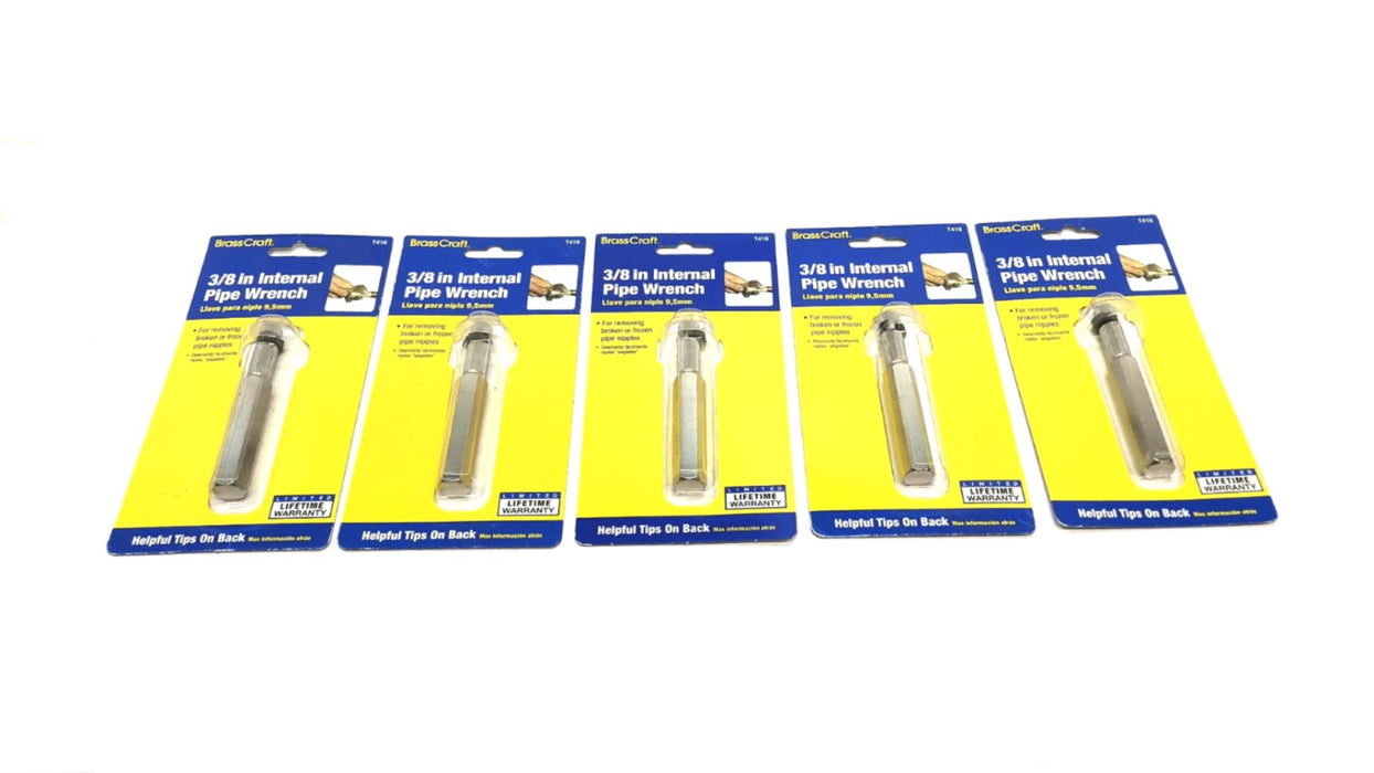 BrassCraft 3/8" Internal Pipe Wrench T416 [Lot of 5] NOS