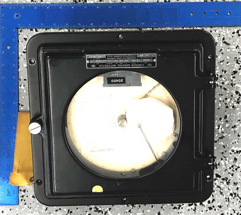 Sangamo Lincoln Graphic Wattmeter 1-40749  NOS