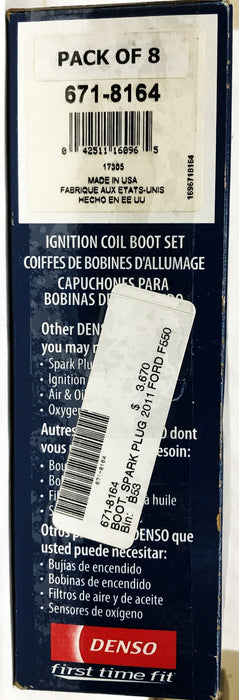 Denso Ignition Coil Boot Set 671-8164 NOS