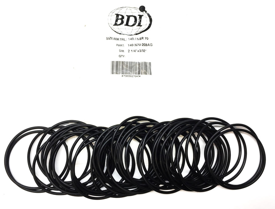 BDI 140 NBR 70 2-1/4"x 3/32" O-Ring Pack (47pcs) 140 N70-25BAG NOS