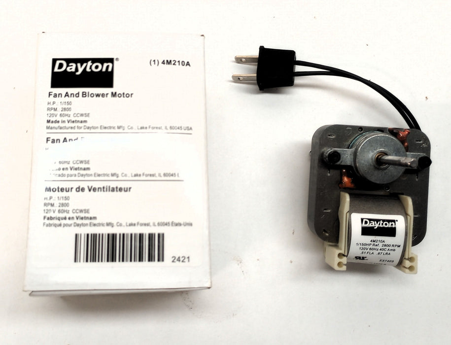 Dayton Electric C-Frame Vent Fan Motor 4M210 (4M210A) NOS