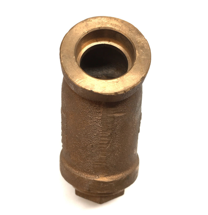 Mueller 1" Brass Y NO STRAINER Valve 351M-01 150 SWP NON-THREADED NOS