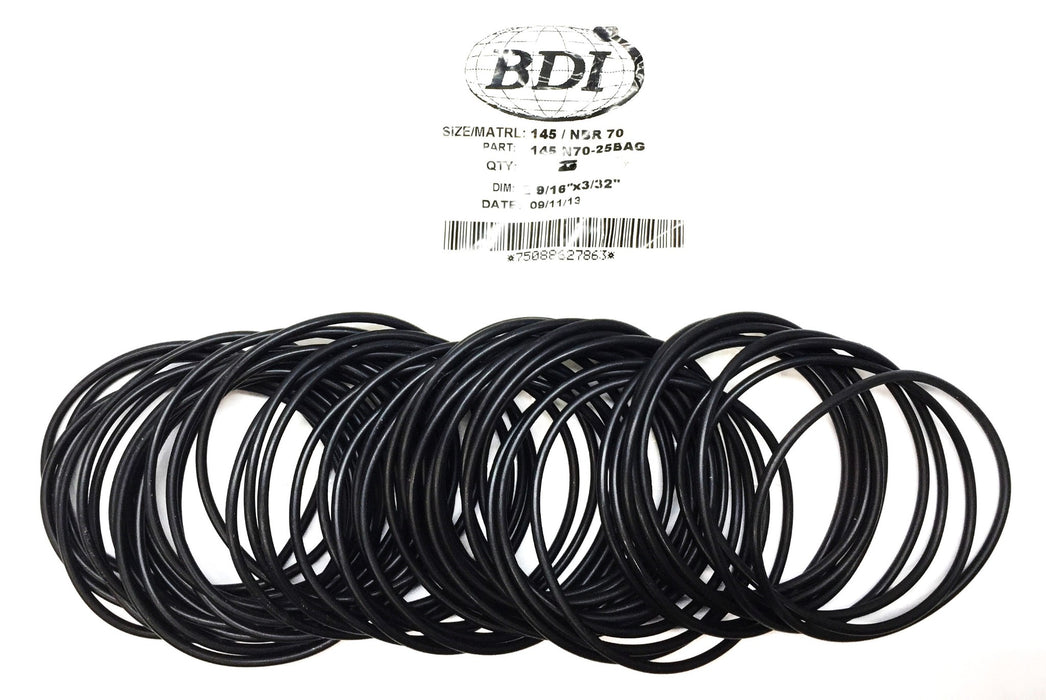 BDI 145 NBR 70 2-9/16"x 3/32" O-Ring Pack (48pcs) 145 N70-25BAG NOS