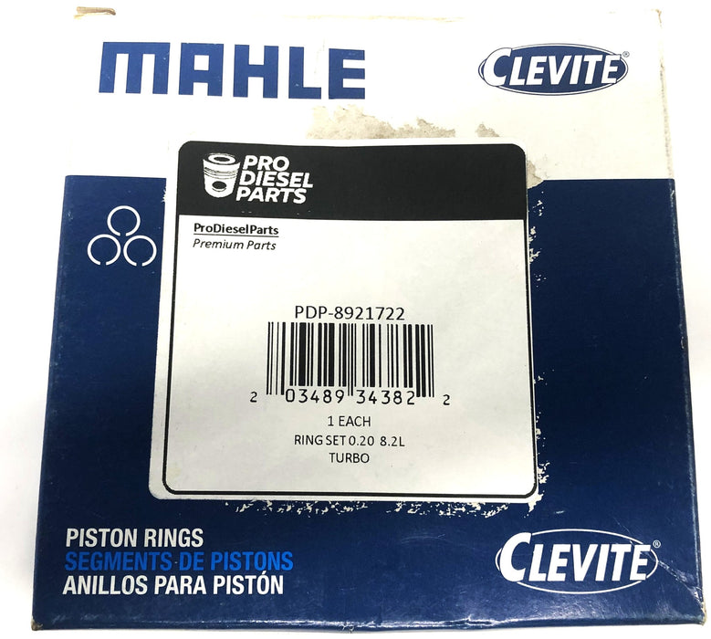 Mahle Clevite Piston Ring Set PDP-8921722 NOS
