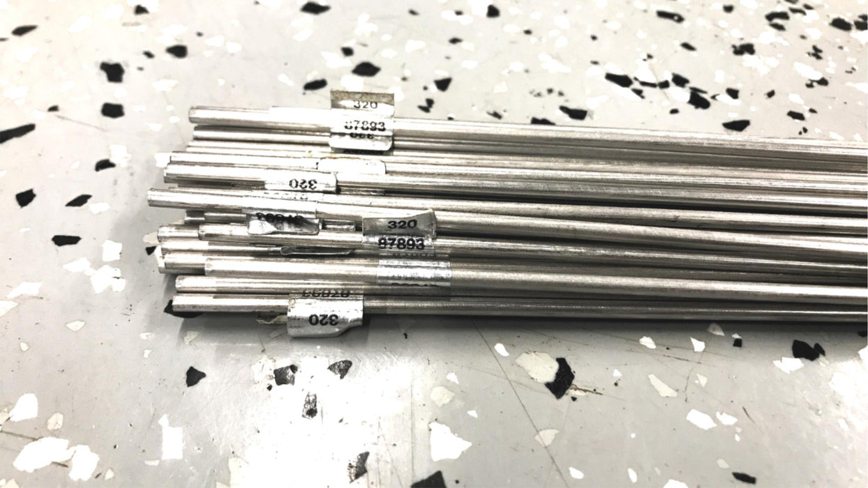 McKay Pack of (40) 1/8" Diameter Stainless Steel Solid Welding Wire 320 NOS
