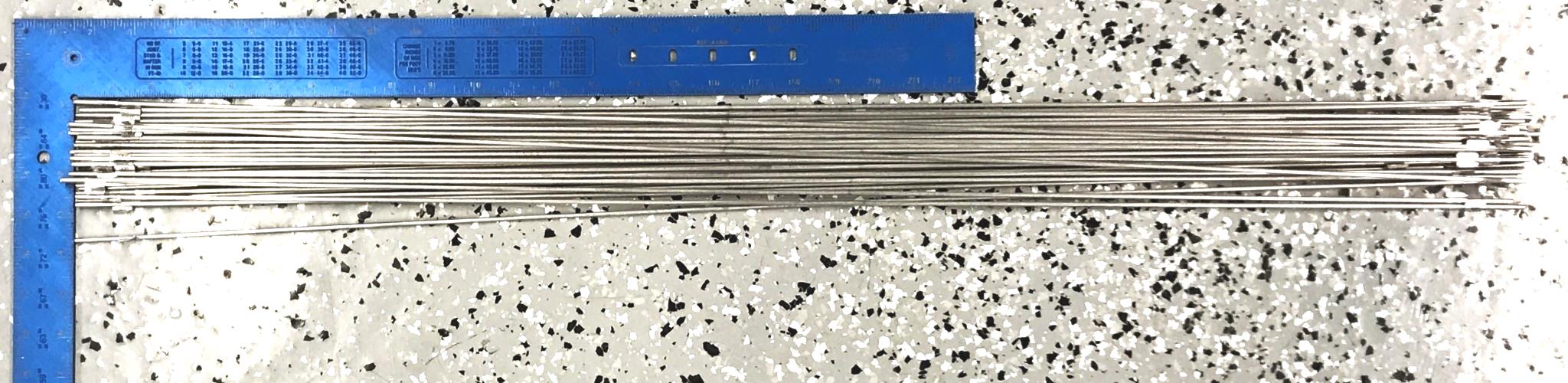 McKay Pack of (40) 1/8" Diameter Stainless Steel Solid Welding Wire 320 NOS