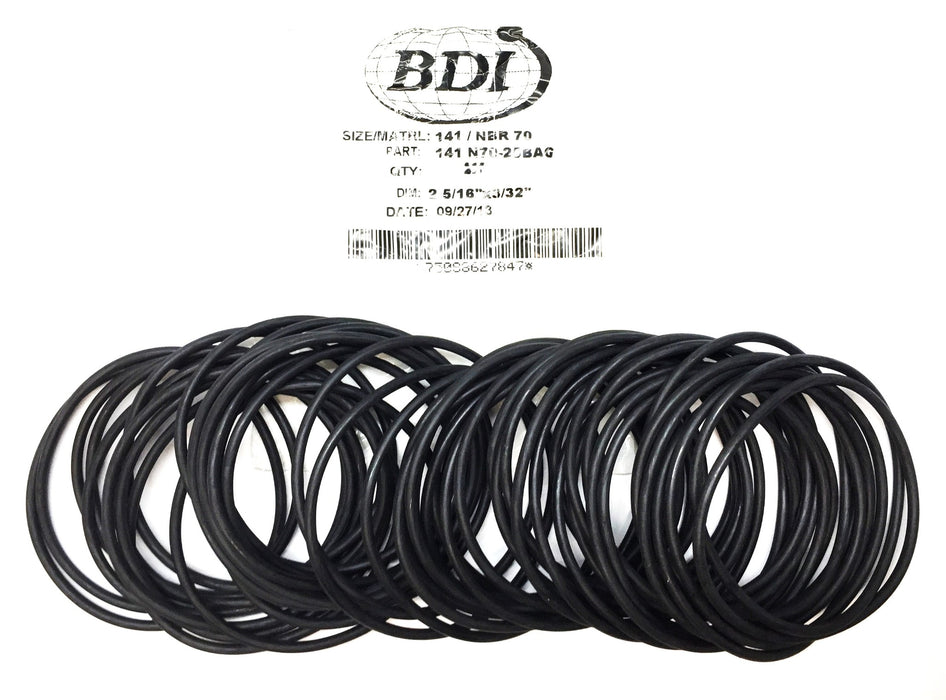 BDI 141 NBR 70 2-5/16"x 3/32" O-Ring Pack (48pcs) 141 N70-25BAG NOS
