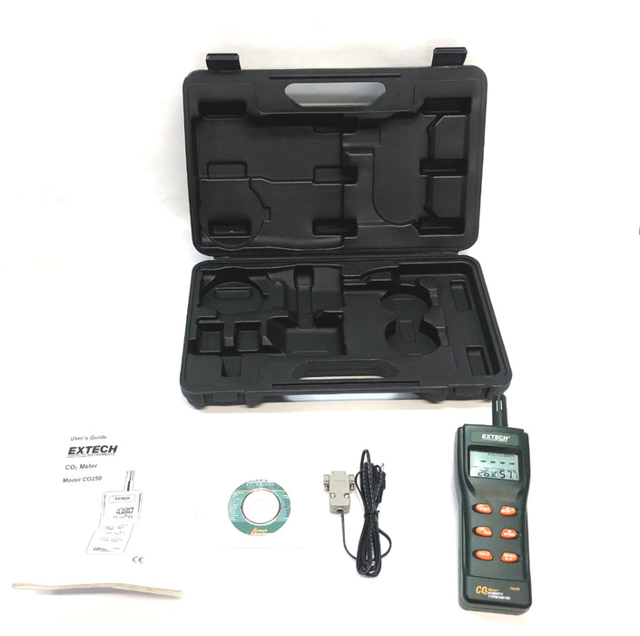 Extech Portable Air Quality & Temperature CO2 Meter CO250 USED