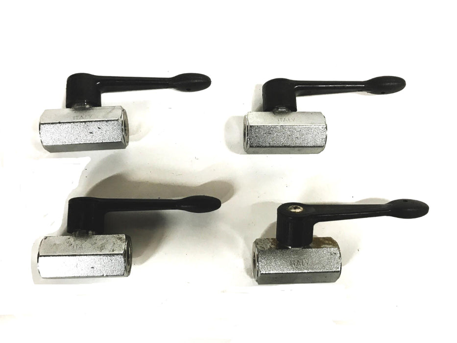 Unbranded 3/8 inch Chrome Plated Brass Ball Valve [Lot of 4] NOS