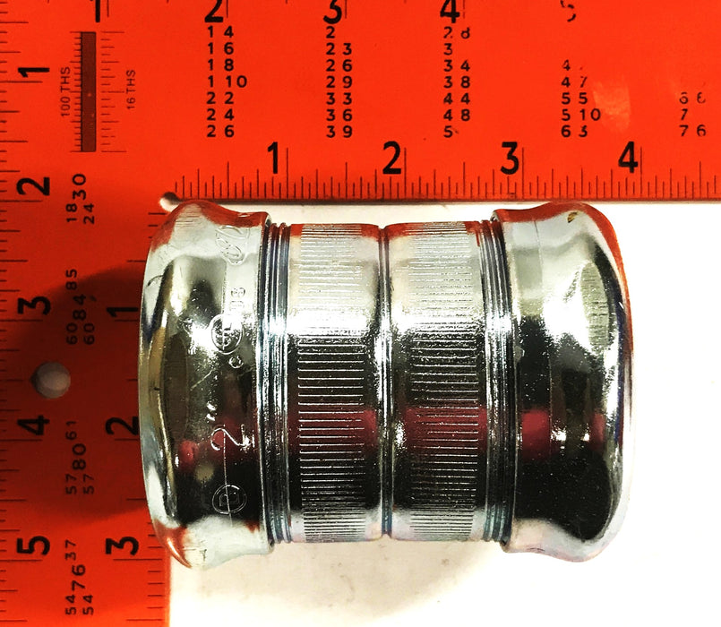 Bridgeport 2 inch Steel EMT Compression Fitting 265 [Lot of 4] NOS
