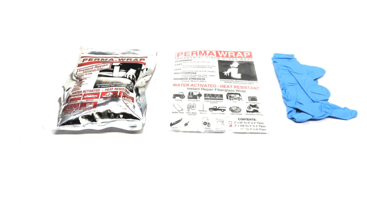 Perma-Wrap 3" x 108" Industrial Fiber Glass Wrap NOS