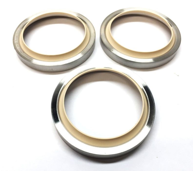 Marel 65mm O.D x 45mm I.D x 8mm Metal and Rubber Seal [Lot of 3] NOS