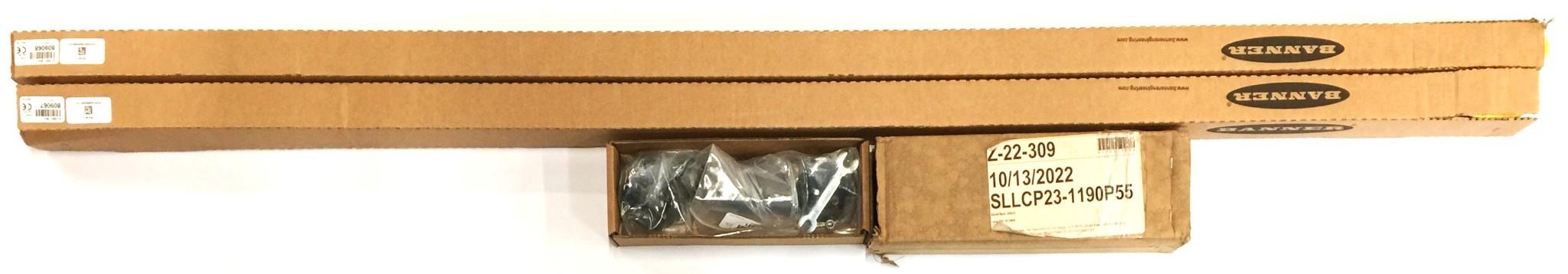 Banner Safety Light Curtain Set (Emitter/Receiver) SLLCP23-1190P55 NOS
