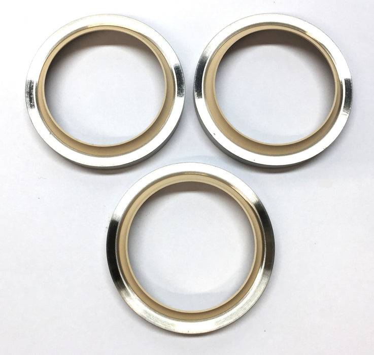 Marel 65mm O.D x 45mm I.D x 8mm Metal and Rubber Seal [Lot of 3] NOS