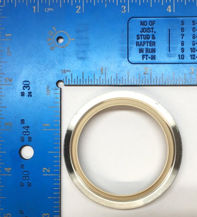Marel 65mm O.D x 45mm I.D x 8mm Metal and Rubber Seal [Lot of 3] NOS