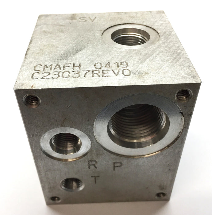 Flodyne Pneumatic Valve Block C23037 REV.0 NOS