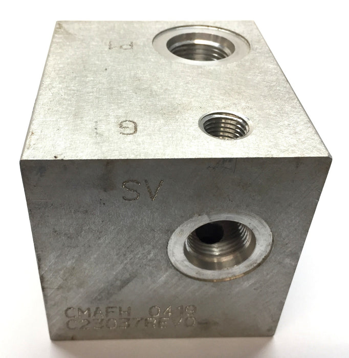 Flodyne Pneumatic Valve Block C23037 REV.0 NOS