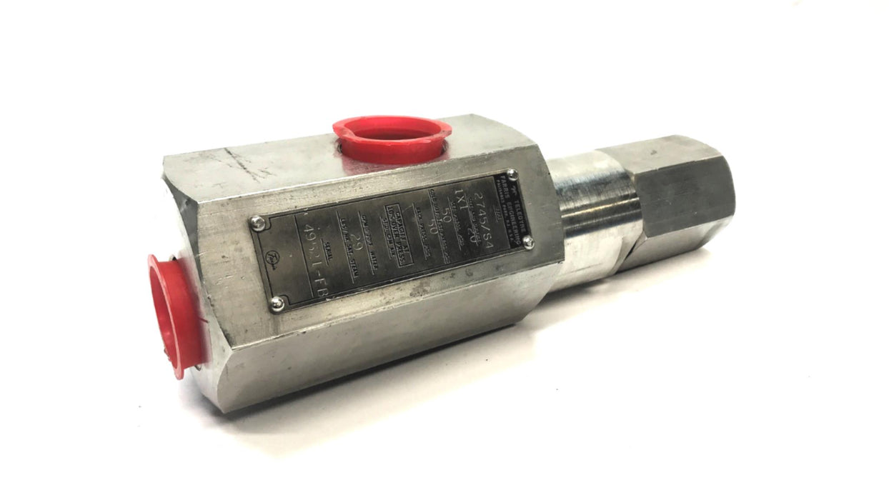 Teledyne Relief Valve 2745/S4 USED