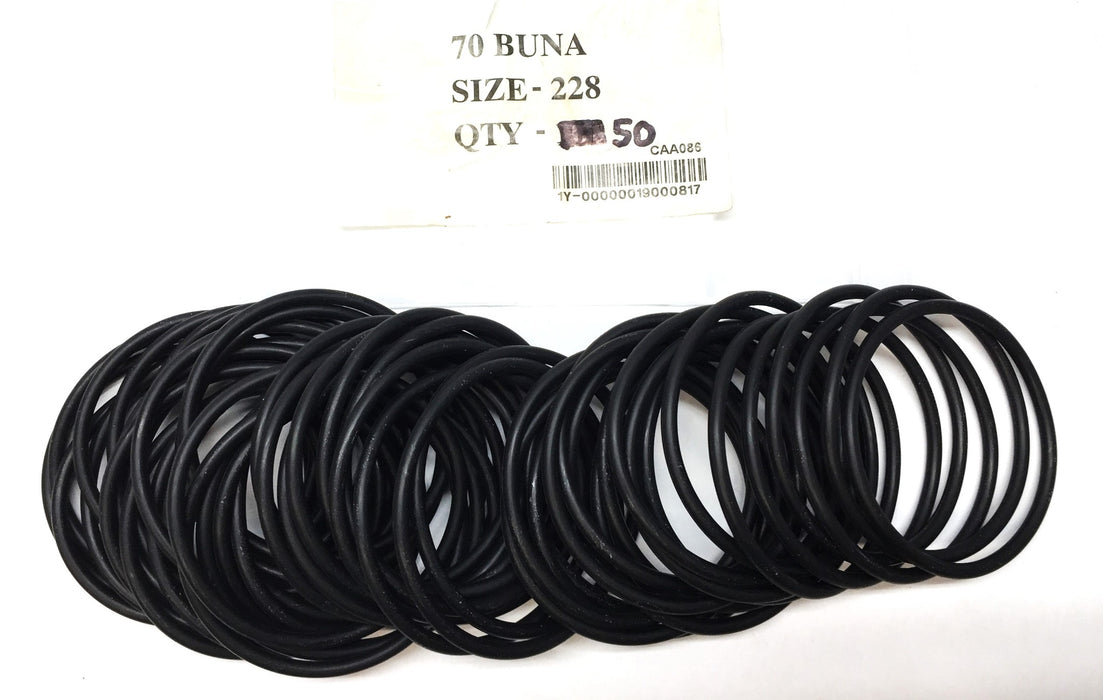 Unbranded 70 Buna Size 228 O-Ring [Lot of 50] NOS
