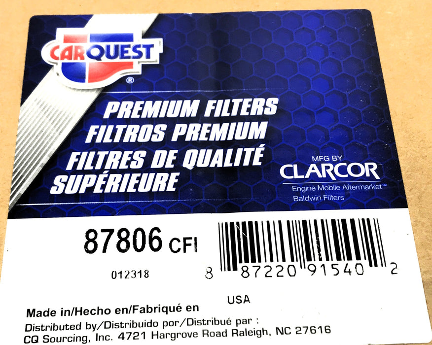 Carquest Air Filter 87806 (012318) NOS