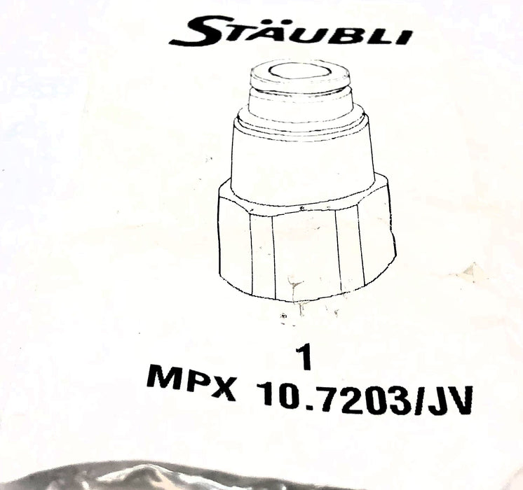 Staubli Pressure Hydraulic Socket MPX10.7203/JV (MPX10/JV-250) NOS
