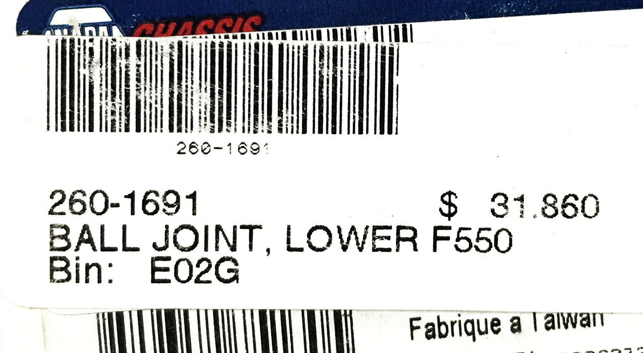 NAPA Suspension Lower Ball Joint 260-1691 [Lot of 2] NOS