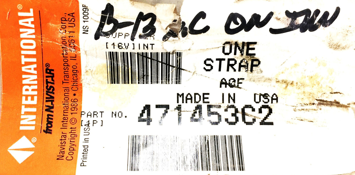 International Fuel Tank Strap 471453C2 NOS