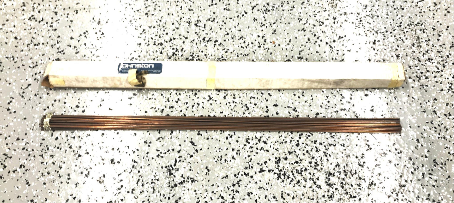 Johnston Pack of (21) 1/8" Diameter x 36" OAL Welding Rod ER805-B2 NOS
