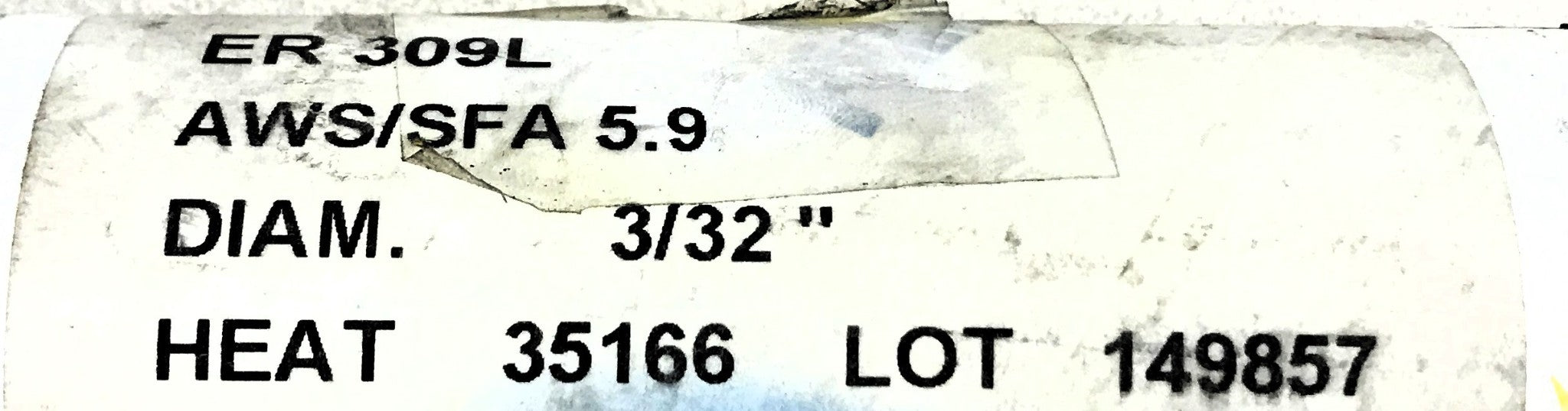 Pinnacle Alloys 9 LBS of 3/32" Diameter x 36" OAL Welding Filler Rod ER309L NOS