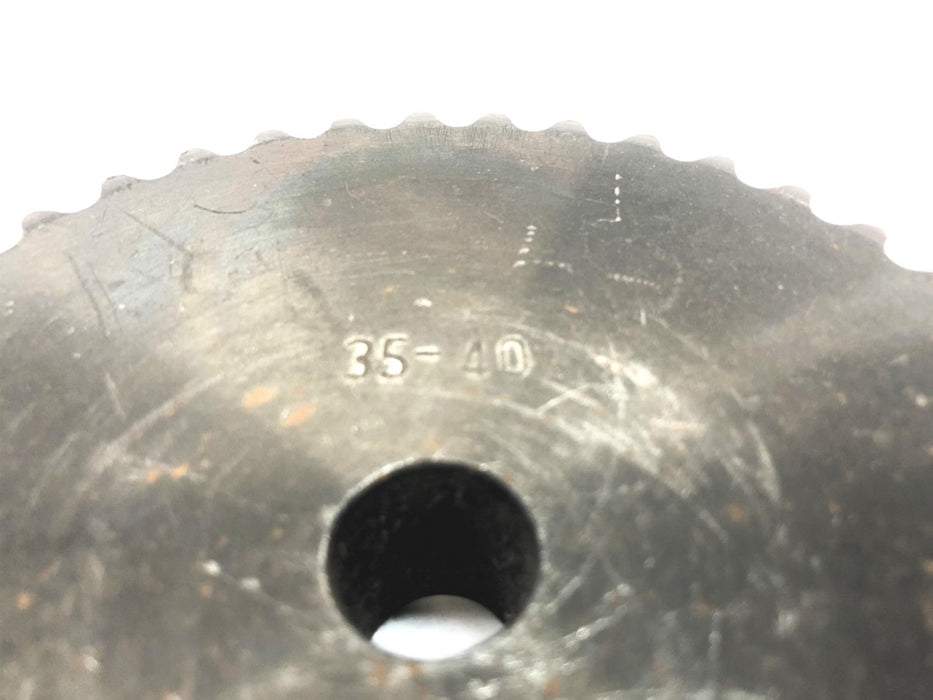 Unbranded 5/8" Bore Roller Chain Sprocket 35-40 USED