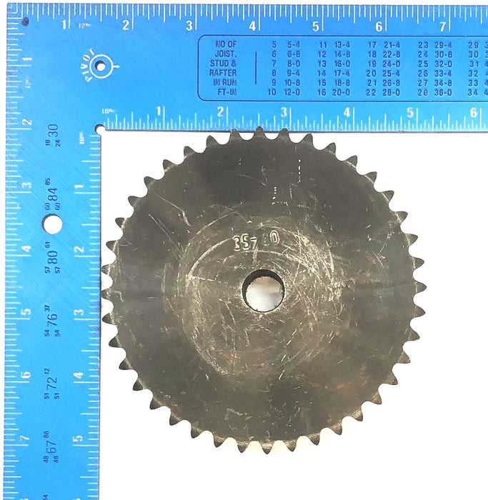 Unbranded 5/8" Bore Roller Chain Sprocket 35-40 USED