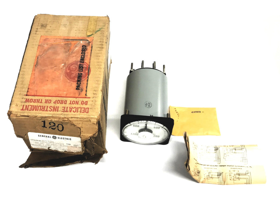 General Electric Type AB18 Wattmeter 50-100222FCKX1ACV CW NOS