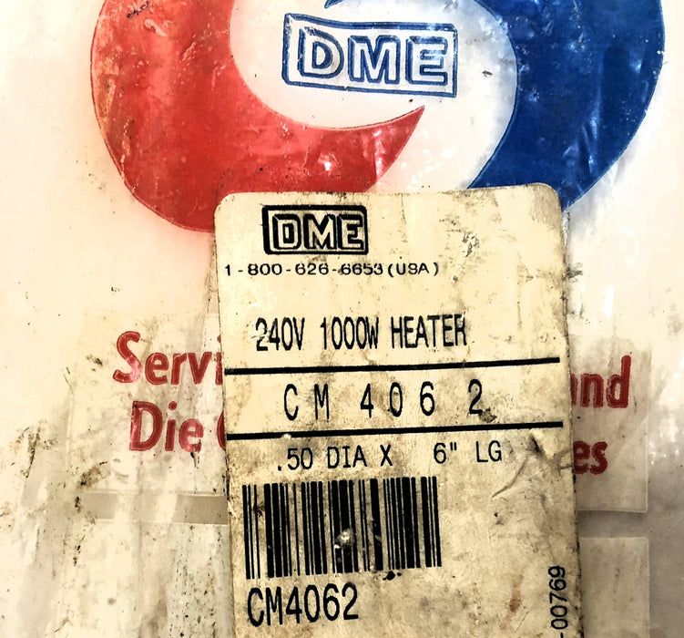 DME 240V 1000W .50 Diameter x 6" Long Thermocouple Heater CM4062 [Lot of 2] NOS