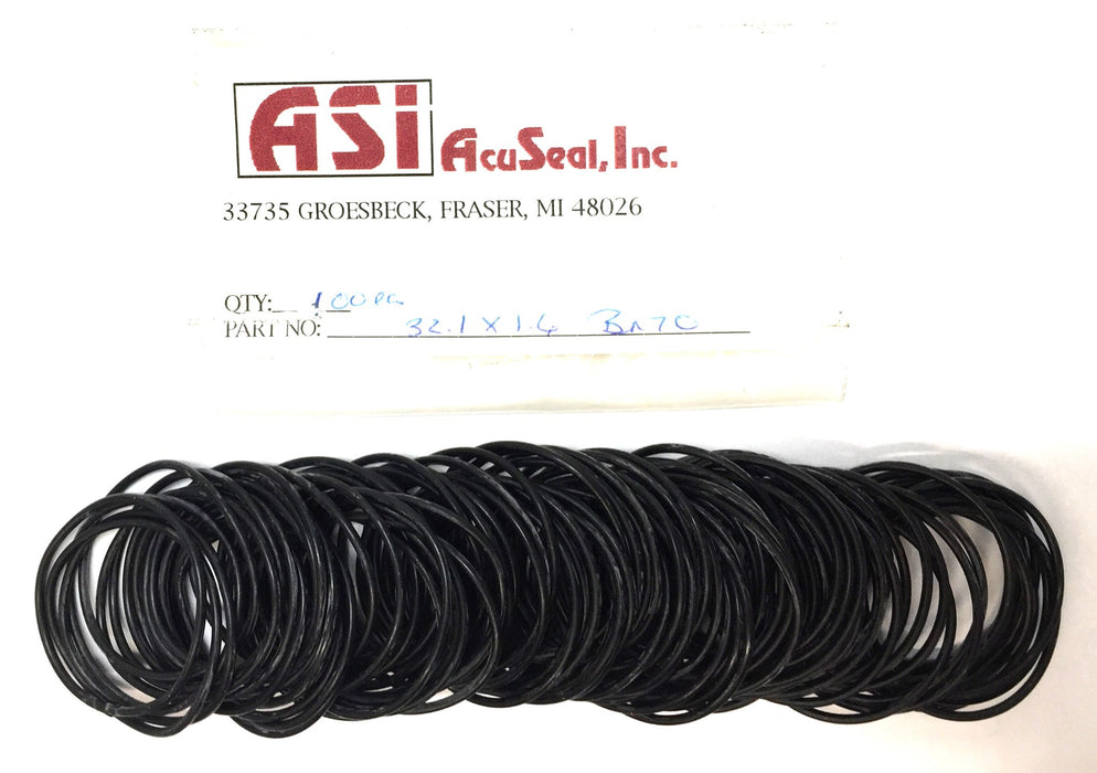 Asi Accuseal O-Ring Pack (100pcs) 32.1 x 1.6 NOS