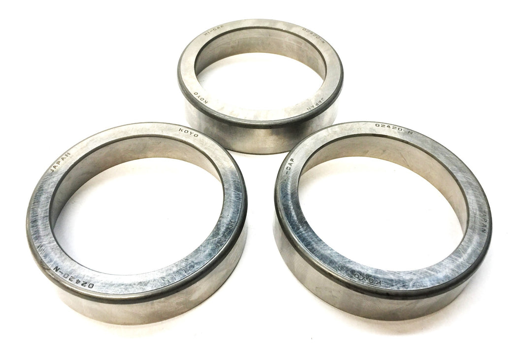 Koyo Tapered Roller Bearing Cup 02420N [Lot of 3] NOS