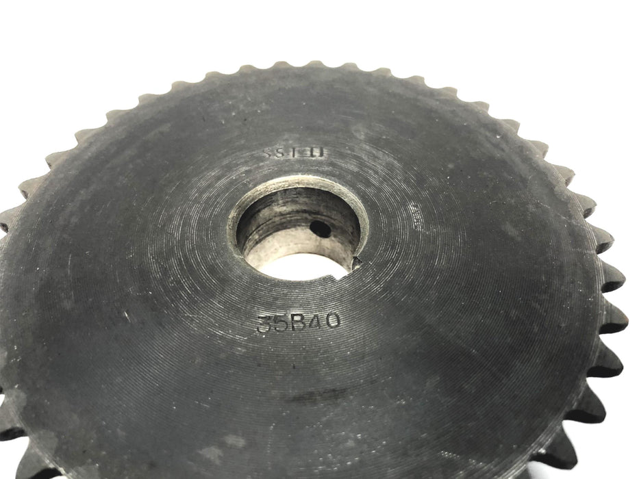SST Roller Chain Sprocket 1" Bore 35B40 NOS