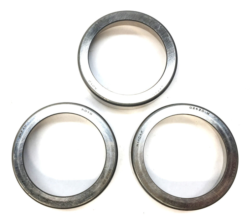 Koyo Tapered Roller Bearing Cup 02420N [Lot of 3] NOS