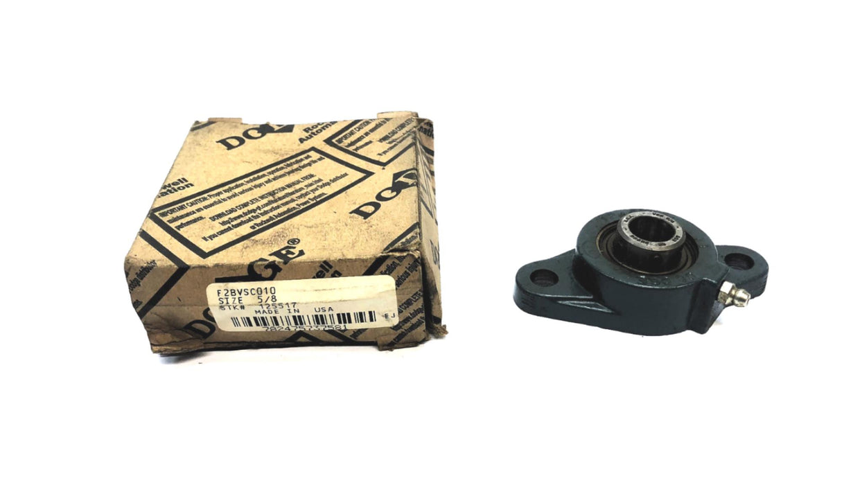 Dodge 5/8" Flange Mounted Ball Bearing F2B-VSC-010 (125517) NOS