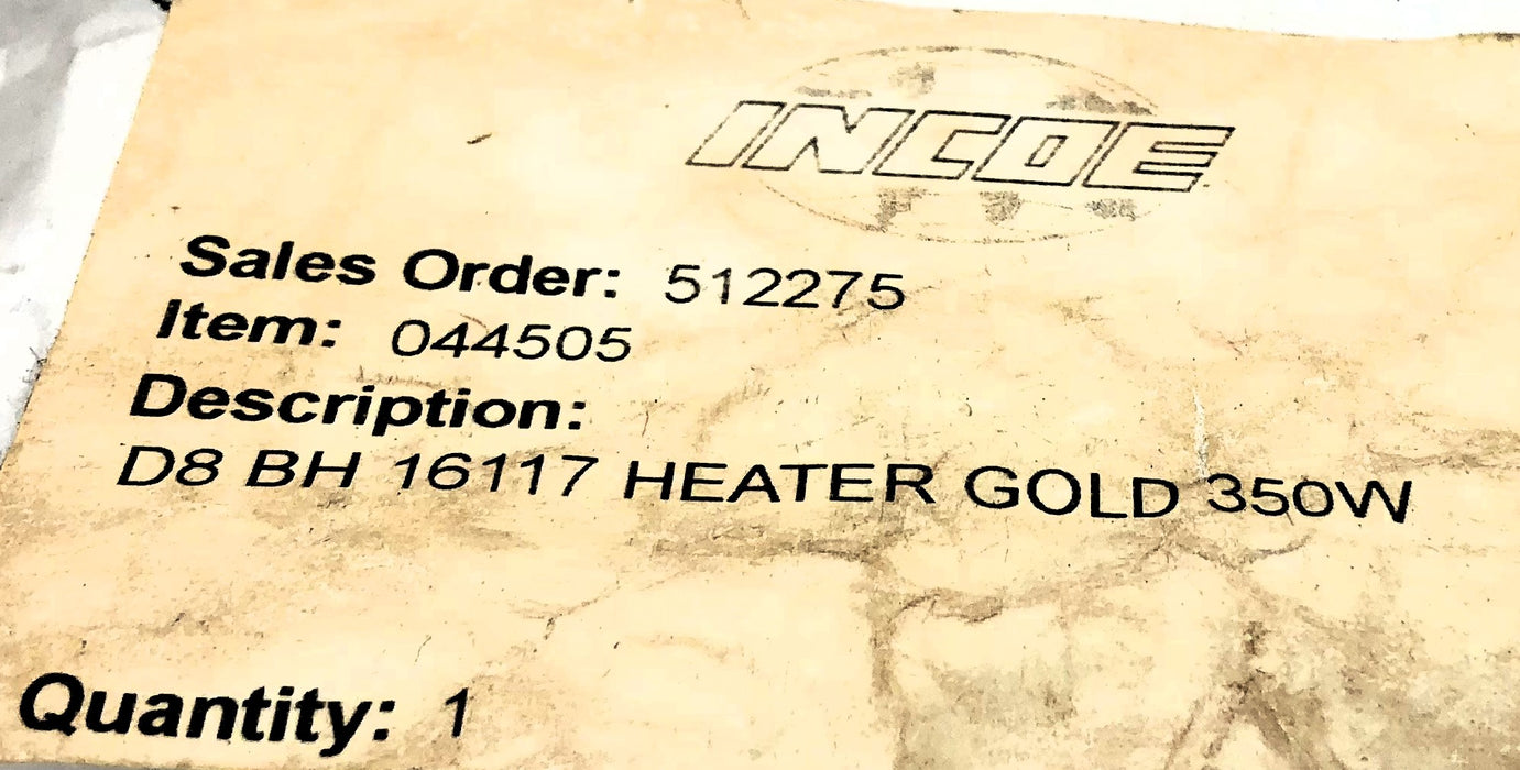 Incoe 230V 350W Twin Heater BH16117 (BH16117 TH) NOS