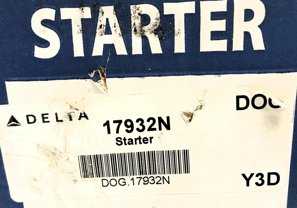 Delta Starter Motor 17932N NOS