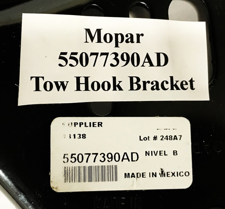 Mopar Dodge Ram Tow Hook Bracket Right 55077390AD NOS