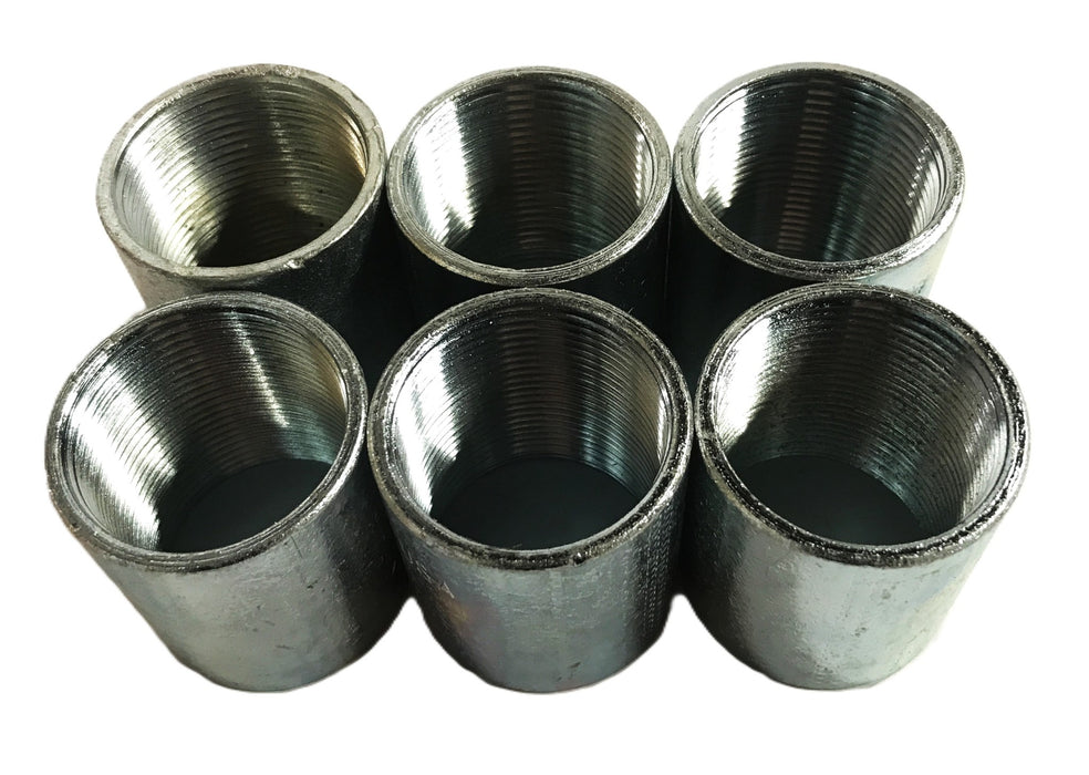 EC USA 1-1/2 inch Galvanized Threaded RMC Coupling [Lot of 6] NOS