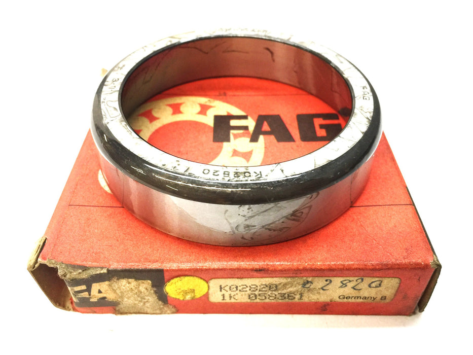FAG Tapered Roller Bearing Cup Race K02820 NOS